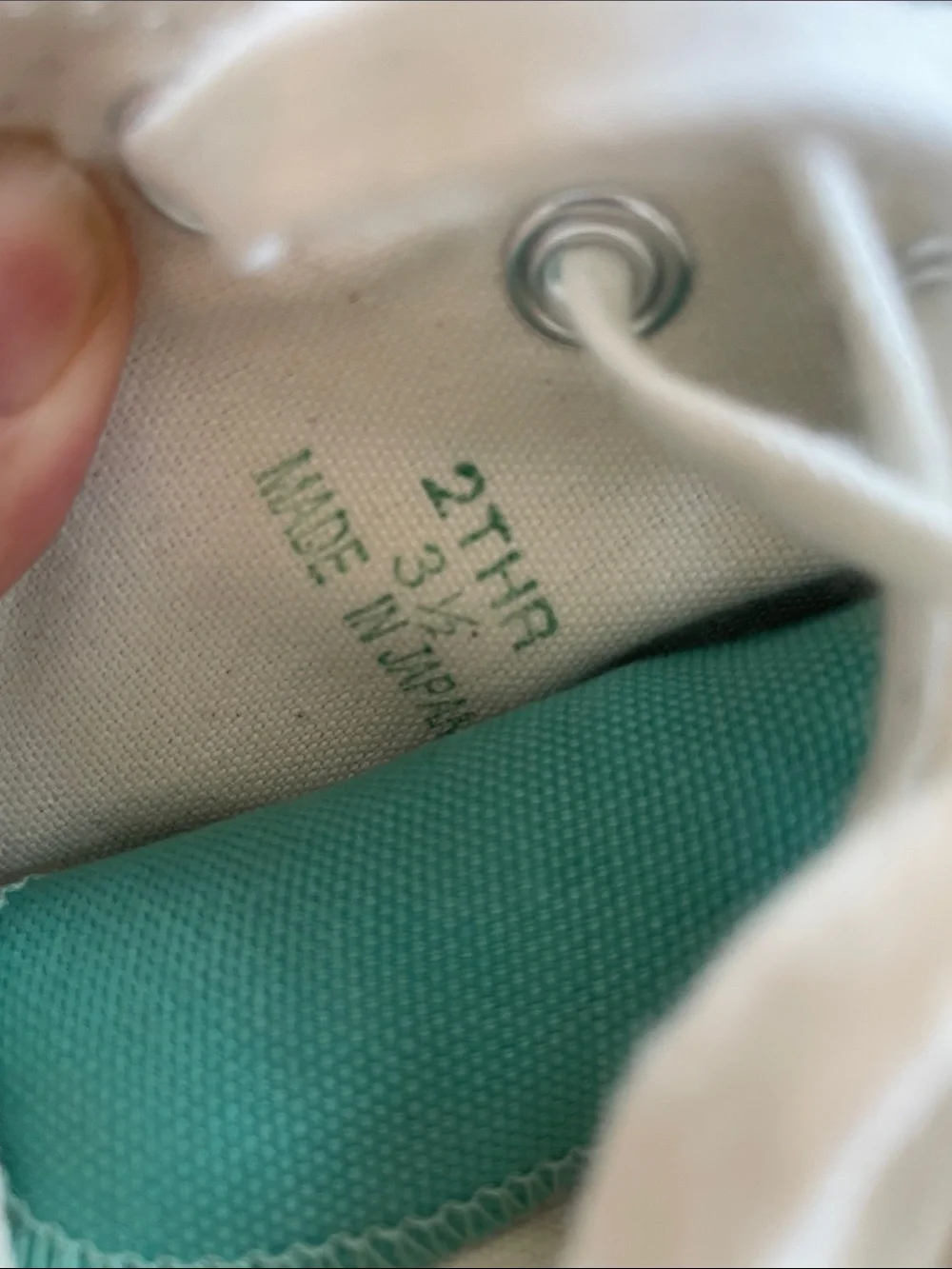 Converse Teal High-Top Sneakers (Made in Japan)